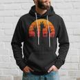 Zombie Hand Scary Costume Halloween Vintage Retro Sunset 80S 80S Vintage Designs Funny Gifts Hoodie Gifts for Him