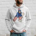 Abraham Lincoln Playing Volleyball Funny 4Th Of July Hoodie Gifts for Him