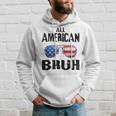 All American Bruh 4Th Of July Boys Patriotic Ns Kids Men Patriotic Funny Gifts Hoodie Gifts for Him