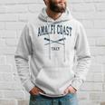 Amalfi Coast Italy Vintage Nautical Paddles Sports Oars Hoodie Gifts for Him