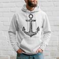 Anchor Boating Nautical Standard Galvanized Black V1 Hoodie Gifts for Him