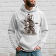 Bear Playing Guitar Players Music Gift Dad Rock N Roll Hoodie Gifts for Him