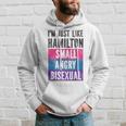 Bisexual Bi Pride Flag Im Just Like Hamilton Small Angry & Hoodie Gifts for Him