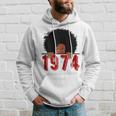 Black Queen Born In 1974 46Th Yrs Old Awesome Birthday Hoodie Gifts for Him