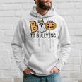Boo To Bullying Ghost Pumpkin Orange Anti Bully Unity Day Hoodie Gifts for Him
