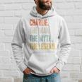 Charlie The Best Man Myth Legend Funny Best Name Charlie Hoodie Gifts for Him