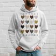 Cute Friends Forever Watercolor Patterned Hearts Friendship Hoodie Gifts for Him