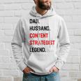 Dad Husband Content Strategist Legend Office Job Hoodie Gifts for Him