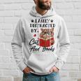 Easily Distracted By Cats And Books Funny Cat Lover Gifts For Cat Lover Funny Gifts Hoodie Gifts for Him