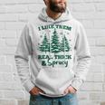 I Like Em Real Thick And Sprucey Christmas Tree Hoodie Gifts for Him