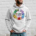 Fight Cancer In All Color Ribbon Fighter Warrior Support Hoodie Gifts for Him