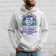 Content Strategist Marketing Job Title Quote Graphic Hoodie Gifts for Him