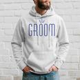 Groom Nautical With Anchor Navy Blue Hoodie Gifts for Him