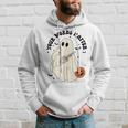 Halloween Speech Therapy Your Words Matter Ghost Slp Hoodie Gifts for Him