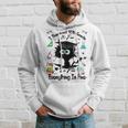 Happy Last Day Of School Funny Black Cat 10Th Grade Graduate Hoodie Gifts for Him