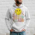 Hello Third Grade Hippie Smile Face 3Rd Grade Back To School 3Rd Grade Funny Gifts Hoodie Gifts for Him