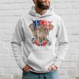 Highland Cow Heifer Bandana American Flag 4Th Of July Hoodie Gifts for Him