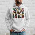 Junenth Retro Groovy Free-Ish Since 1865 Celebrate Black Hoodie Gifts for Him