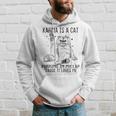 Karma Is A Cat Purring In My Lap Cause Its Loves Me Funny Hoodie Gifts for Him