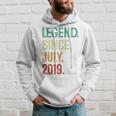 Kids 4 Years Old Legend Since July 2019 4Th Birthday Hoodie Gifts for Him