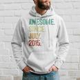 Kids 8 Year Old Awesome Since July 2015 8Th Birthday Hoodie Gifts for Him