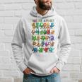 Kids Back To School Types Of Dinosaurs Alphabet Identification Hoodie Gifts for Him
