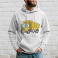 Kids Birthday Boy 4 Four Construction Truck 4Th Birthday Toddler Hoodie Gifts for Him