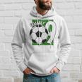 Kids Goaaal 9Th Birthday 9 Year Old Soccer Player Hoodie Gifts for Him