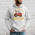Kids Tractor Toddler Boys Farm Easily Distracted By Tractors Hoodie Gifts for Him