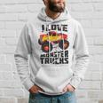 I Love Monster Trucks Cute Bigfoot Trucks Hoodie Gifts for Him