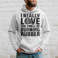 Love The Smell Of Burning Rubber Tire Burnout Car Enthusiast Hoodie Gifts for Him