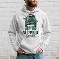 Messy Bun Sunglasses Support Squad Liver Disease Awareness Hoodie Gifts for Him