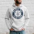 Morro Bay California Ca Vintage Boat Anchor & Oars Hoodie Gifts for Him