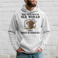 Never Underestimate An Old Woman With A Dogue De Bordeaux Old Woman Funny Gifts Hoodie Gifts for Him