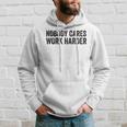 Nobody Cares Work Harder Motivational Workout Fitness Gym Hoodie Gifts for Him