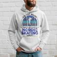 Nordic Skating Skater Quote Graphic Hoodie Gifts for Him
