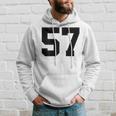 Number 57 Print On Back Only Cotton Team Jersey Hoodie Gifts for Him