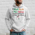 Part Irish Part Italian Ancestry Funny Math Meme Heritage Hoodie Gifts for Him