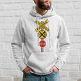 Railroad Crossing | Cute Road Sign Crossing Gift Hoodie Gifts for Him
