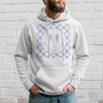 Retro Smile Face Vintage Checkered Pattern 70S Happy Face Hoodie Gifts for Him