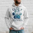 Scuba Diving Easily Distracted By Dogs And The Ocean Hoodie Gifts for Him
