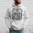 So Many Village Idiots So Few Dragons Renaissance Ren Faire Hoodie Gifts for Him