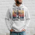 Steal I Dare You Funny Catcher Vintage Baseball Player Lover Baseball Funny Gifts Hoodie Gifts for Him