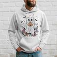 Vintage Halloween Ghost Cat Cute Cat In Ghost Costumes Hoodie Gifts for Him
