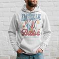 Western Cowgirl Boots Retro American Girls Babe 4Th Of July Hoodie Gifts for Him