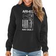 Armed And Dadly Funny Deadly Father For Fathers Day Usa Women Hoodie