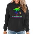 Flamingo Gay Pride Rainbow Bird Lgbt Flag Gender Homosexual Women Hoodie