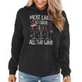 Glasses Of Wine Xmas Most Likely To Drink All The Wine Women Hoodie