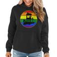 Lesbian Stuff Lgbtq Gay Goth Pride Rainbow Flag Black Cat Women Hoodie