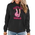 Lets Go Girls Western Cowgirls Matching Bachelorette Party Women Hoodie